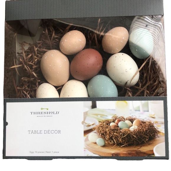 Threshold Bird Nest and 10 Eggs table Decor - Picture 3 of 3